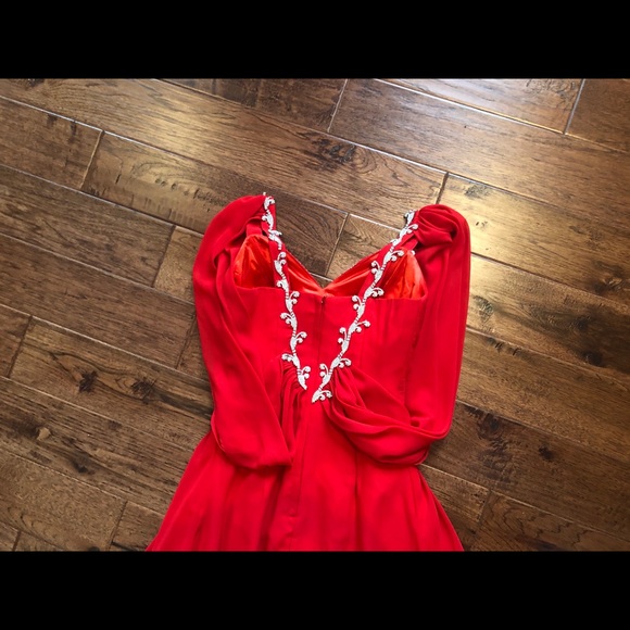 Beautiful Red Gown - Picture 2 of 5